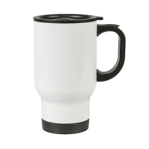 ספל תרמי לבן עם הדפסת כיתוב או תמונה