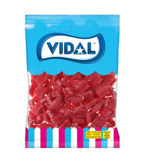 וידאל - קוביות ליקוריץ בטעם תות שדה 1 ק