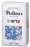 עדשים מיני כחול/לבן שוקולד מריר פרווה  1 ק