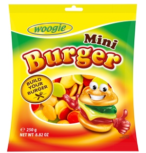 גומי בורגר מיני -  Woogie Mini Burger 250g