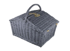 סל פיקניק ענק - בצבע אפור