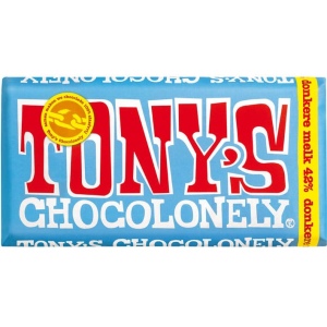 Tony's - טוני'ז טבלת שוקולד מריר וחלב 42% , 180g