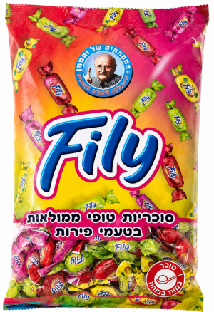 סוכריות טופי ממולאות בטעמי פירות