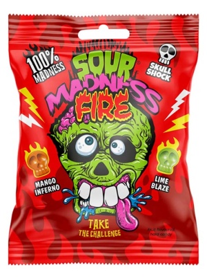 סאוור מנדס - סוכריות חמוצות אש בטעם פירות 60 גרם