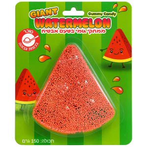 גומי ענק - אבטיח מצופה סוכריות 150g