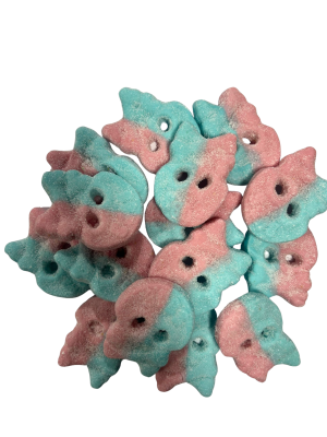 טרנד הגומי השוודי - באבס גולגולת תותי פרוטי סופר סאוור 200 גרם