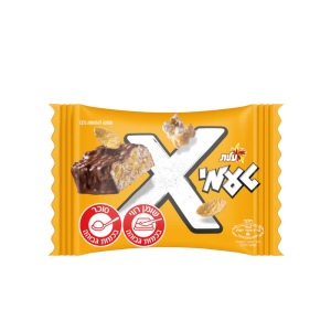 טעמי עלית - X-IT חטיף שוקולד חלב במילוי פופקורן מקורמל 36 גרם