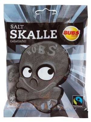 טרנד הגומי השוודי - באבס גולגולת - גומי בטעם סלמיאק מלוח 90 גרם