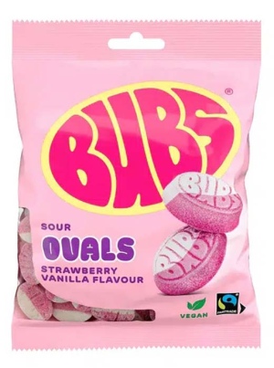 טרנד הגומי השוודי - באבס גודי אובלס גומי בטעם תות וניל חמוץ 90 גרם