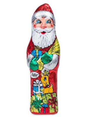 סנטה קלאוס שוקולד חלב - דמות חג המולד 125 גרם