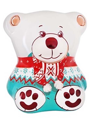 דובי חורף - קופסת פח דובי שוקולד במילוי קרם תפוז 60 גרם