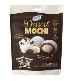 Weilong Love – מוצ'י בטעם עוגיות קרם עם מילוי שוקולד לבן 120 גרם