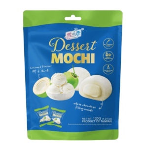 Weilong Love – מוצ'י בטעם קוקוס עם מילוי שוקולד לבן 120 גרם