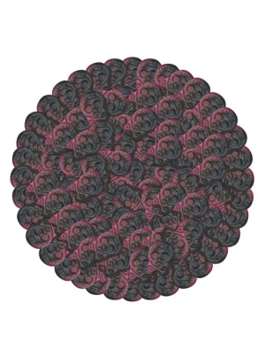 טרנד הגומי השוודי - מיני גולגולת פטל וליקווריץ 200 גרם