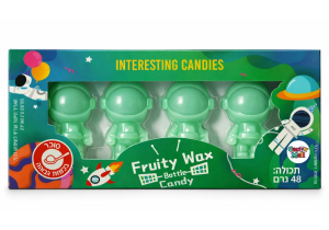 ממתק שעווה בצורת אסטרונאוט בטעם תפוח 48 גרם