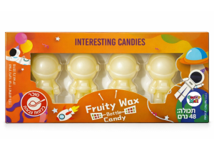 ממתק שעווה בצורת אסטרונאוט בטעם אננס 48 גרם