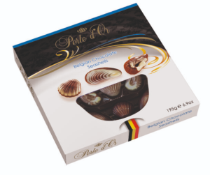 פרלו דאור צדפי שוקולדבמילוי קרם פרלין בלגי - 195 גרם