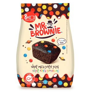 מיסטר בראוני עוגיות בראוניז אישיות עם סוכריות בטעם שוקולד 200 גרם