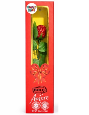 שוקולד בצורת ורד אדום