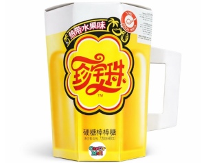 צ'ופה צופס סוכריות על מקל בצורת כוס בירה 720 גרם