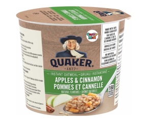 קוואקר - דייסת שיבולת שועל בטעם תפוח וקינמון להכנה מהירה 