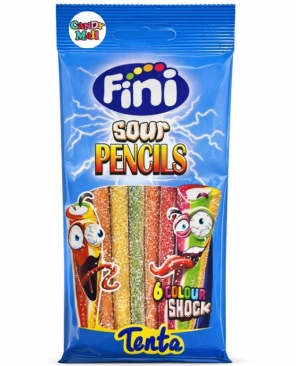 פיני לקריץ גומי בטעם פירות עם מילוי חמוץ