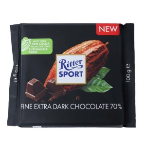 ריטר ספורט טבלת שוקולד מריר אקסטרה 70%