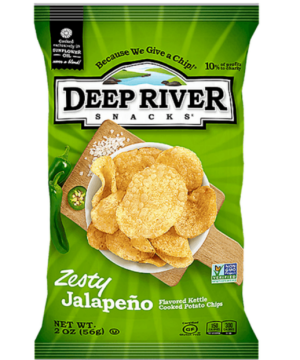 דיפ ריבר צ'יפס בטעם חלפיניו 141 גרם