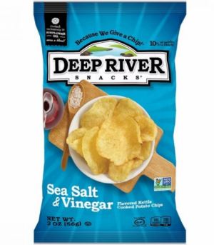 דיפ ריבר צ'יפס בטעם חומץ ומלח ים 141 גרם