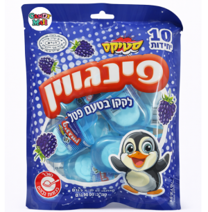 סוכריות לקקן בטעם פטל פינגווין – 90 גרם