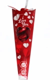 אריזת שוקולד לב “I Love You” ליום האהבה