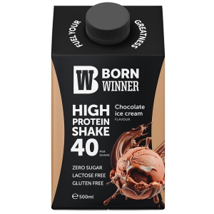 בורן ווינר משקה חלבון בטעם גלידת שוקולד 500 מ״ל