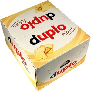 מארז דופלו וויט  חטיף וופל בציפוי שוקולד לבן 40 יחידות