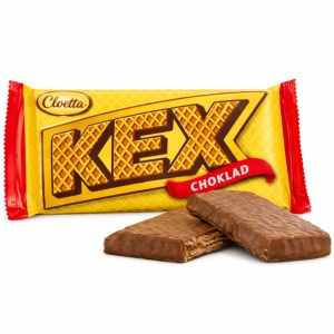קלואטה קקס חטיף וופל שוודי מצופה שוקולד חלב