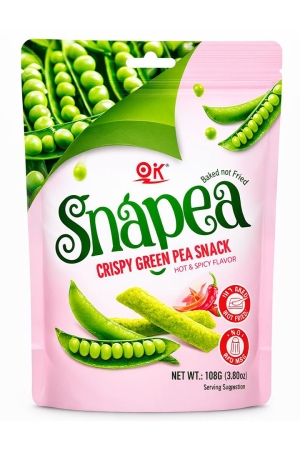 Snapea חטיף אפונה ירוקה קריספי חריף