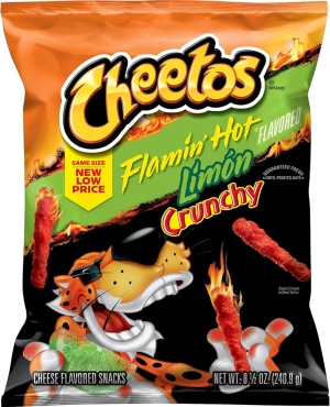 Cheetos צ׳יטוס קריספי חריף לימון פלאמין הוט 226 גרם