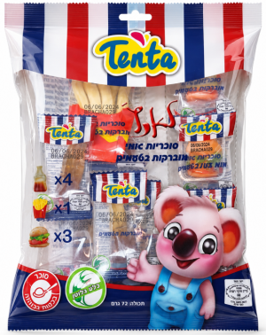 תנתה ערכת גומי לאנץ' ג'אנק פוד