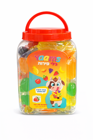 Yaams סוכריות ג'לי פירות 1750 גרם - 50 יחידות
