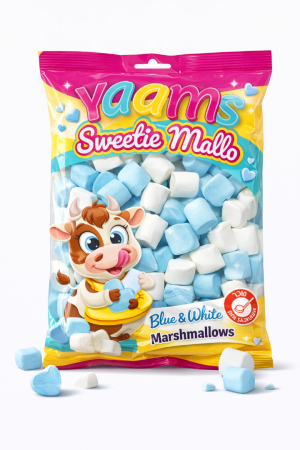 מרשמלו YAAMS כחול לבן 450 גרם