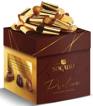 Socado בונבוניירת פרלינים שוקולד חלב 250 גרם