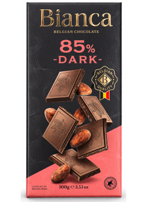 Bianca ביאנקה שוקולד מריר 85% 100 גרם