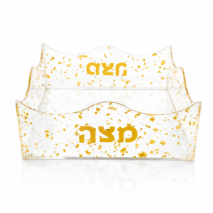 מגש מצות זהב פלסטיק איכותי