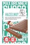 מקס ברנר - טבלת שוקולד חלב ואגוזי לוז 90 גרם