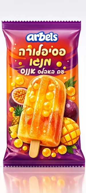 ARBELS שלגון פסיפולרה מנגו עם כדורי באבלס אננס