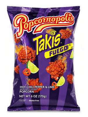 טאקיז פופקורן חריף עם ליים