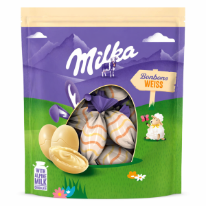 ביצי מילקה במילוי שוקולד לבן 90 גרם - תוקף קצר 31.07