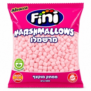 פיני מיני מרשמלו ורוד בטעם פירות 500 גרם