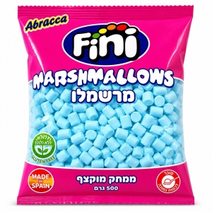 פיני מיני מרשמלו כחול בטעם פירות 500 גרם