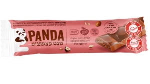 פנדה - חטיף שוקולד בטעם חלב במילוי נוגט ופצפוצים טבעוני – 45 גרם