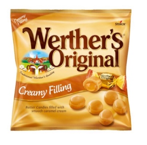 Werther's Original - וורטרס סוכריות חמאה ממולאות קרם קרמל 125g